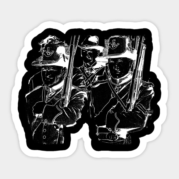 Ghosts of the Civil War Sticker by Andy's Art